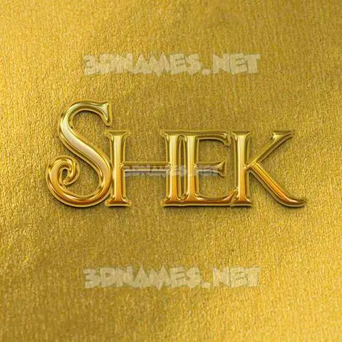 shek in All Gold style - 3D name wallpaper shek in All Gold style - 3D name wallpaper