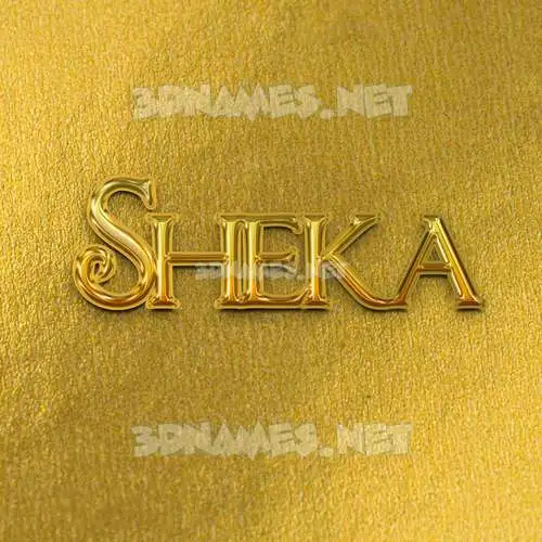 sheka in All Gold style - 3D name wallpaper sheka in All Gold style - 3D name wallpaper