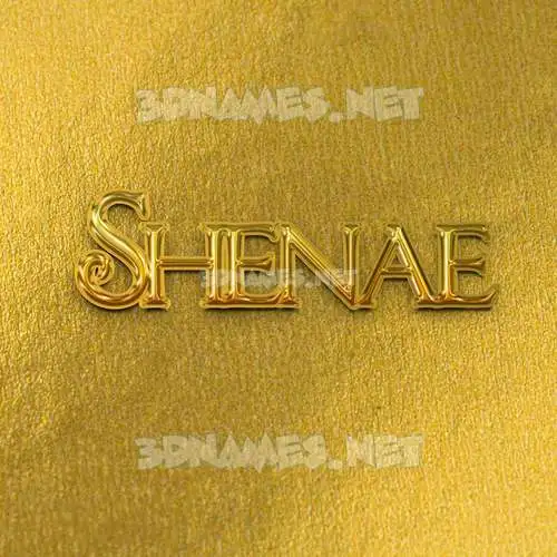 shenae in All Gold style - 3D name wallpaper shenae in All Gold style - 3D name wallpaper