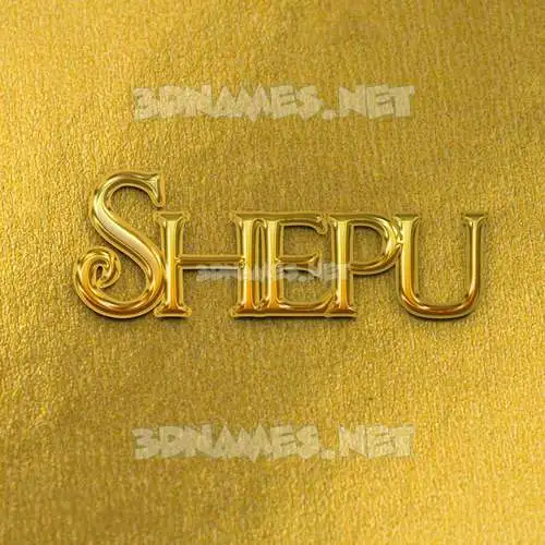 shepu in All Gold style - 3D name wallpaper shepu in All Gold style - 3D name wallpaper