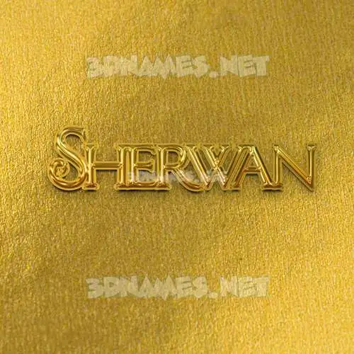 sherwan in All Gold style - 3D name wallpaper sherwan in All Gold style - 3D name wallpaper