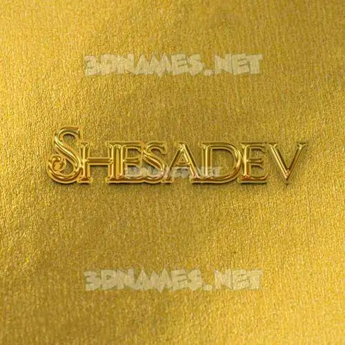 shesadev in All Gold style - 3D name wallpaper shesadev in All Gold style - 3D name wallpaper
