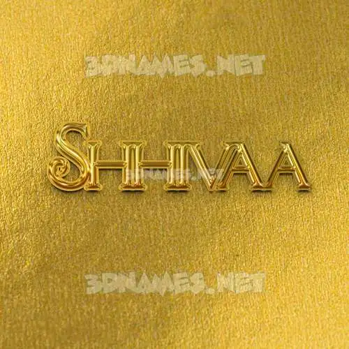 shhivaa in All Gold style - 3D name wallpaper shhivaa in All Gold style - 3D name wallpaper