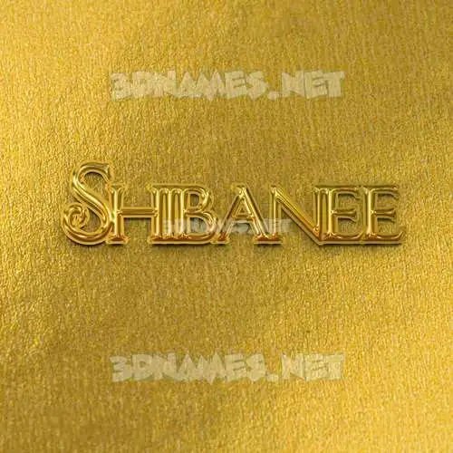 shibanee in All Gold style - 3D name wallpaper shibanee in All Gold style - 3D name wallpaper
