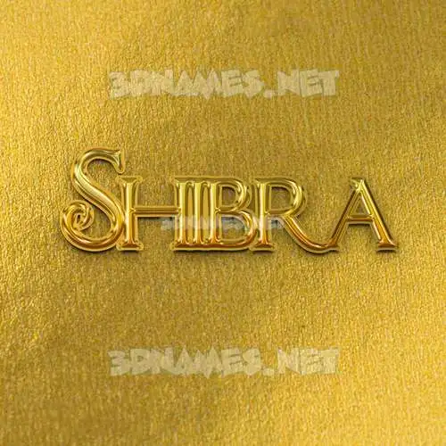shibra in All Gold style - 3D name wallpaper shibra in All Gold style - 3D name wallpaper