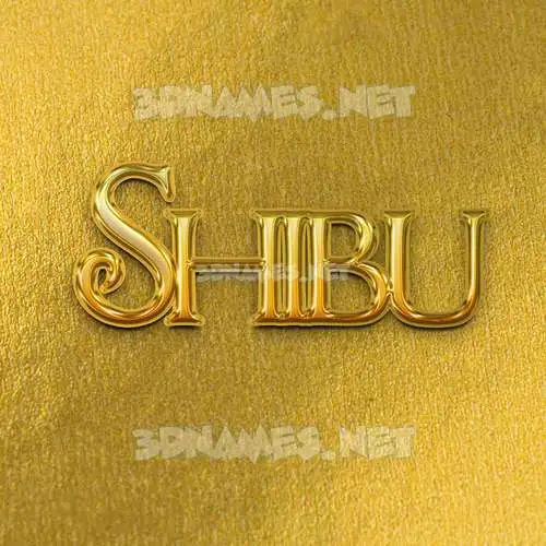 shibu in All Gold style - 3D name wallpaper shibu in All Gold style - 3D name wallpaper