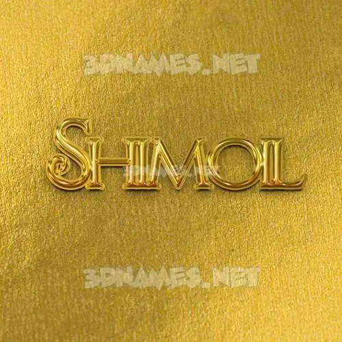 shimoil in All Gold style - 3D name wallpaper