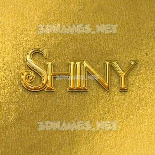 shiny in All Gold style - 3D name wallpaper shiny in All Gold style - 3D name wallpaper