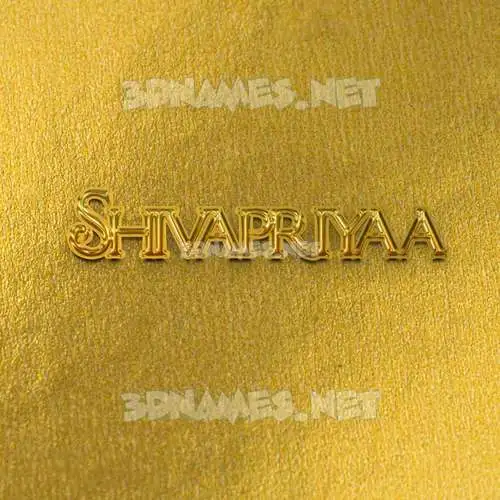 shivapriyaa in All Gold style - 3D name wallpaper shivapriyaa in All Gold style - 3D name wallpaper