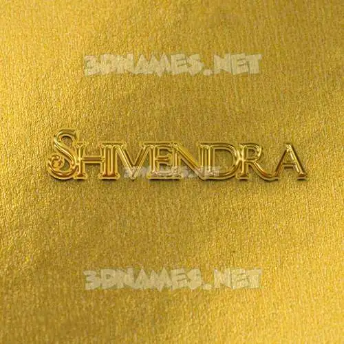 shivendra in All Gold style - 3D name wallpaper