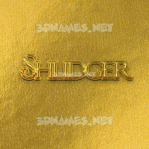 shlidger in All Gold style - 3D name wallpaper shlidger in All Gold style - 3D name wallpaper
