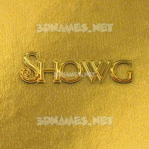 showg in All Gold style - 3D name wallpaper showg in All Gold style - 3D name wallpaper