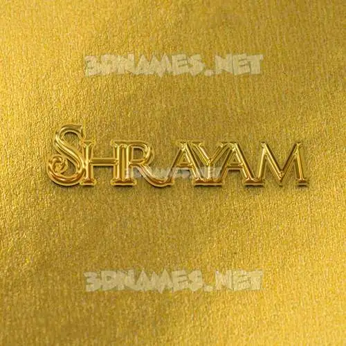 shrayam in All Gold style - 3D name wallpaper shrayam in All Gold style - 3D name wallpaper