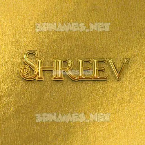 shreev in All Gold style - 3D name wallpaper shreev in All Gold style - 3D name wallpaper