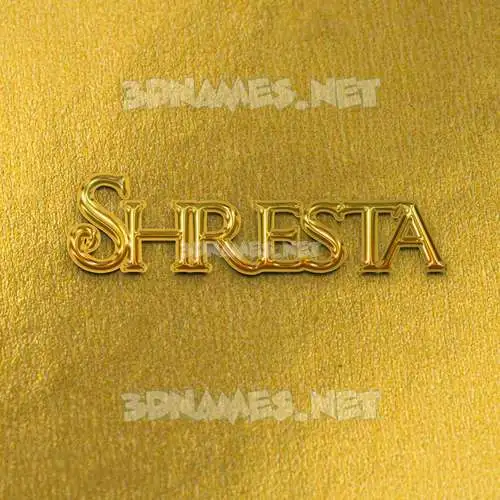 shresta in All Gold style - 3D name wallpaper shresta in All Gold style - 3D name wallpaper