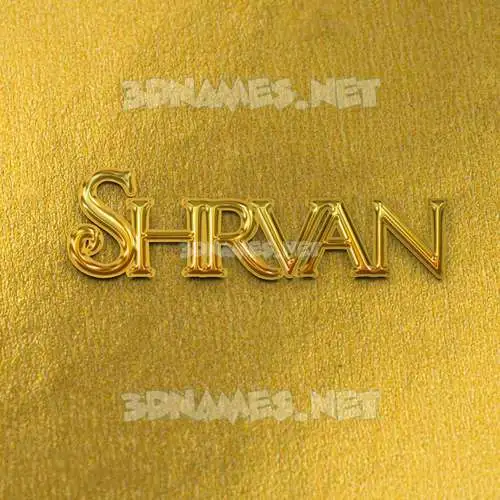 shrvan in All Gold style - 3D name wallpaper shrvan in All Gold style - 3D name wallpaper