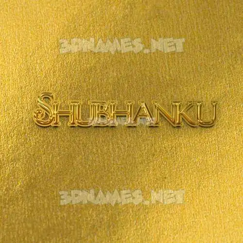 shubhanku in All Gold style - 3D name wallpaper shubhanku in All Gold style - 3D name wallpaper