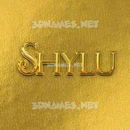 shylu in All Gold style - 3D name wallpaper shylu in All Gold style - 3D name wallpaper