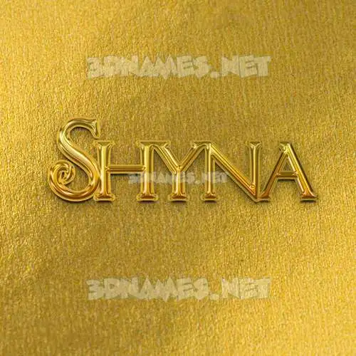 shyna in All Gold style - 3D name wallpaper shyna in All Gold style - 3D name wallpaper