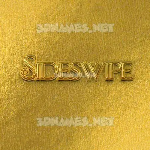 sideswipe in All Gold style - 3D name wallpaper sideswipe in All Gold style - 3D name wallpaper
