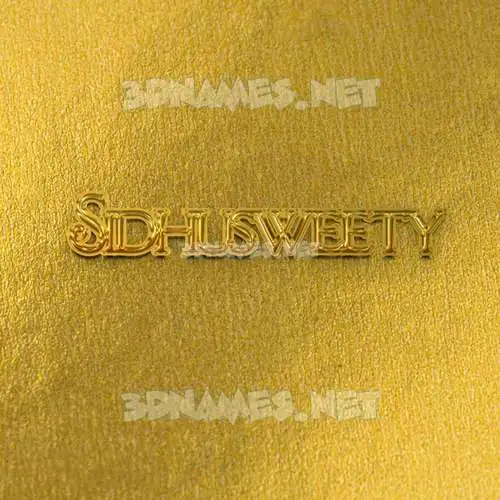 sidhusweety in All Gold style - 3D name wallpaper