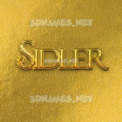 sidler in All Gold style - 3D name wallpaper sidler in All Gold style - 3D name wallpaper