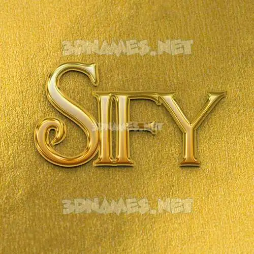 sify in All Gold style - 3D name wallpaper sify in All Gold style - 3D name wallpaper