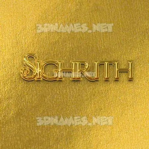 sighrith in All Gold style - 3D name wallpaper sighrith in All Gold style - 3D name wallpaper