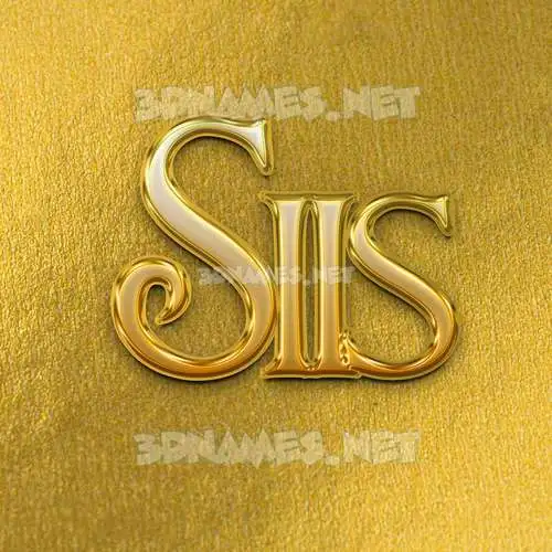 siis in All Gold style - 3D name wallpaper siis in All Gold style - 3D name wallpaper