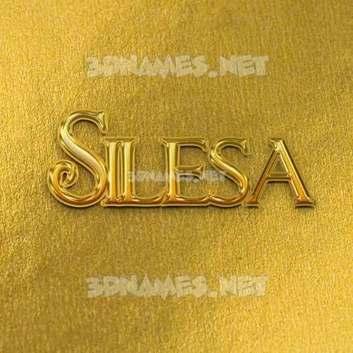 silesa in All Gold style - 3D name wallpaper silesa in All Gold style - 3D name wallpaper