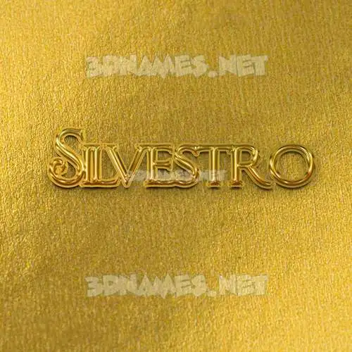 silvestro in All Gold style - 3D name wallpaper silvestro in All Gold style - 3D name wallpaper