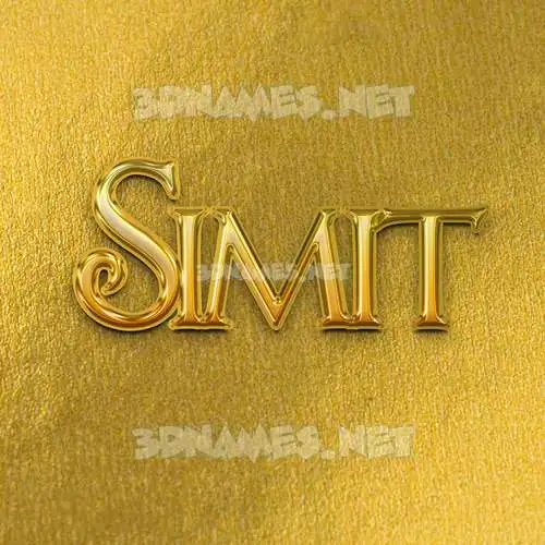 simit in All Gold style - 3D name wallpaper simit in All Gold style - 3D name wallpaper