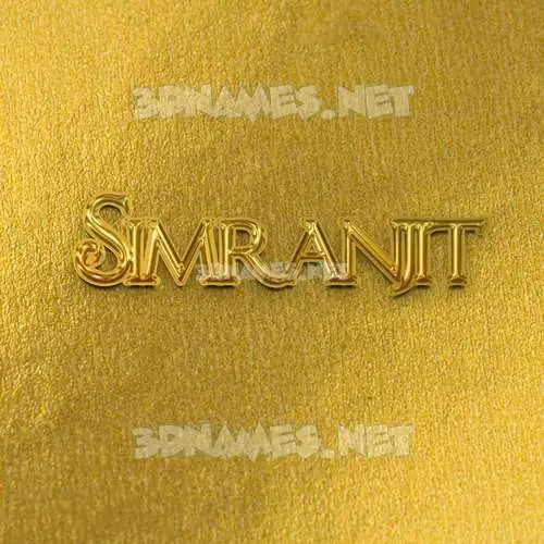 simranjit in All Gold style - 3D name wallpaper simranjit in All Gold style - 3D name wallpaper