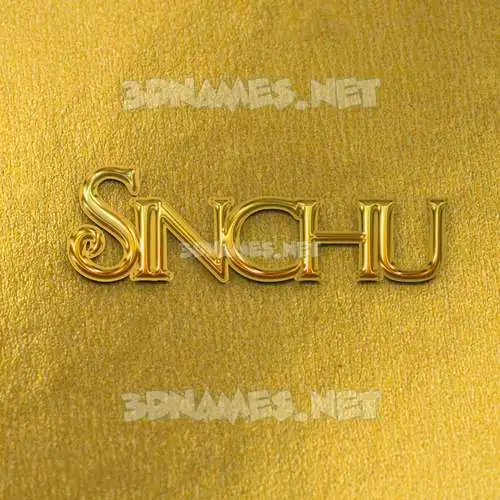 sinchu in All Gold style - 3D name wallpaper sinchu in All Gold style - 3D name wallpaper