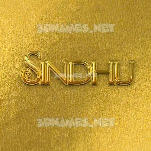 sindhu in All Gold style - 3D name wallpaper sindhu in All Gold style - 3D name wallpaper