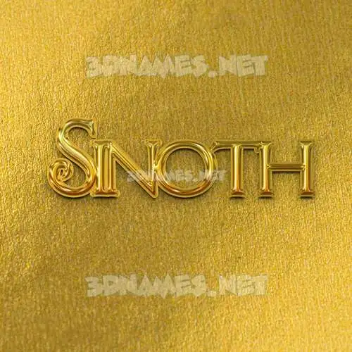 sinoth in All Gold style - 3D name wallpaper sinoth in All Gold style - 3D name wallpaper