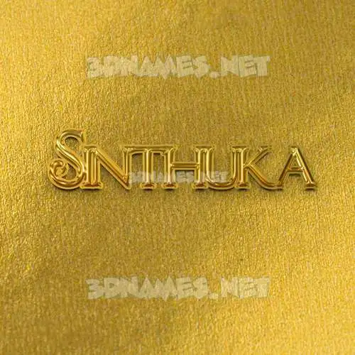 sinthuka in All Gold style - 3D name wallpaper sinthuka in All Gold style - 3D name wallpaper