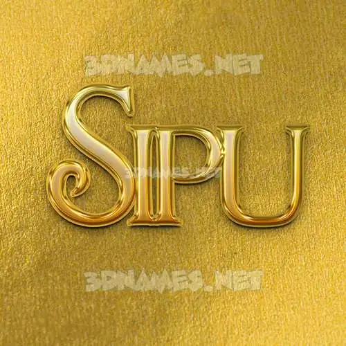 sipu in All Gold style - 3D name wallpaper sipu in All Gold style - 3D name wallpaper