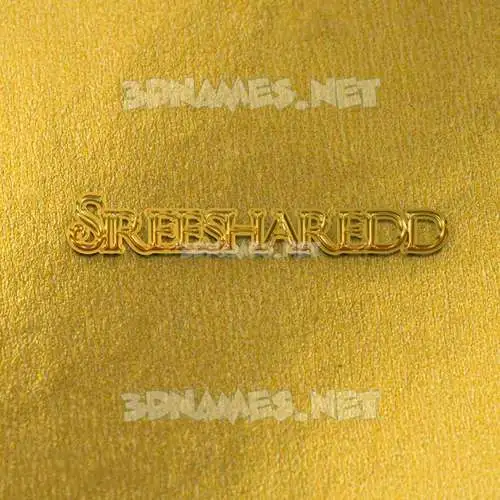 sireesharedd in All Gold style - 3D name wallpaper