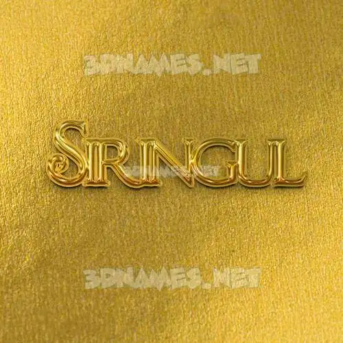 siringul in All Gold style - 3D name wallpaper siringul in All Gold style - 3D name wallpaper