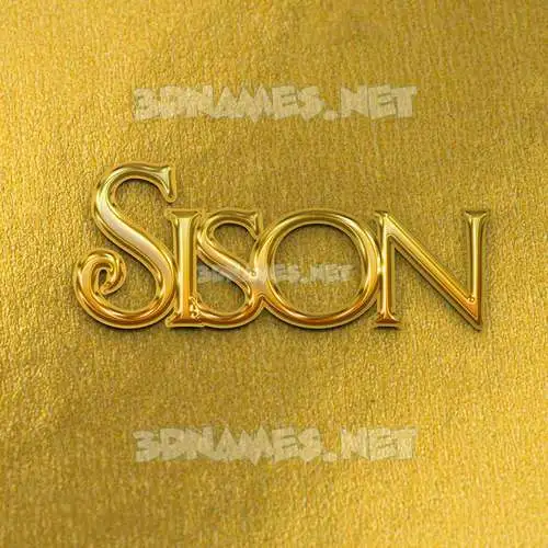 sison in All Gold style - 3D name wallpaper sison in All Gold style - 3D name wallpaper