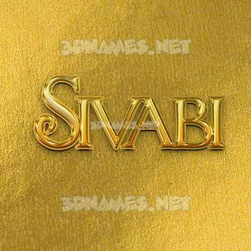 sivabi in All Gold style - 3D name wallpaper sivabi in All Gold style - 3D name wallpaper