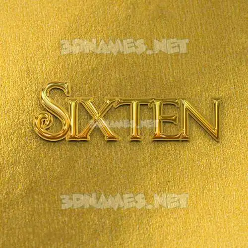 sixten in All Gold style - 3D name wallpaper sixten in All Gold style - 3D name wallpaper