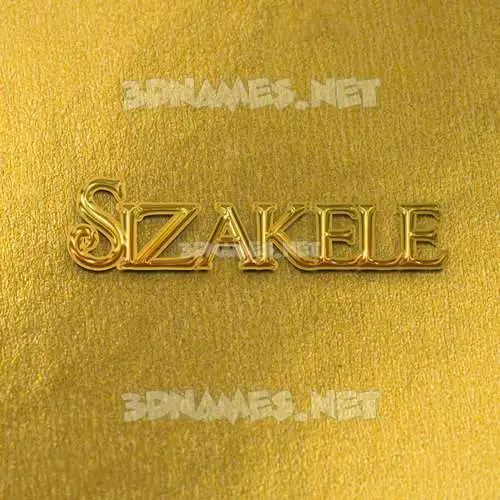 sizakele in All Gold style - 3D name wallpaper sizakele in All Gold style - 3D name wallpaper