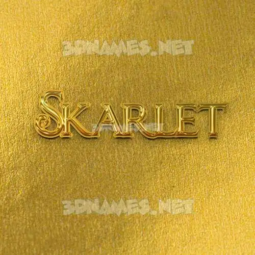 skarlet in All Gold style - 3D name wallpaper skarlet in All Gold style - 3D name wallpaper