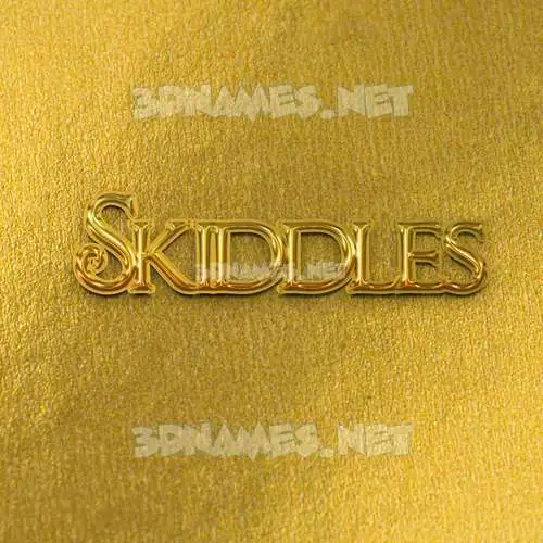 skiddles in All Gold style - 3D name wallpaper skiddles in All Gold style - 3D name wallpaper