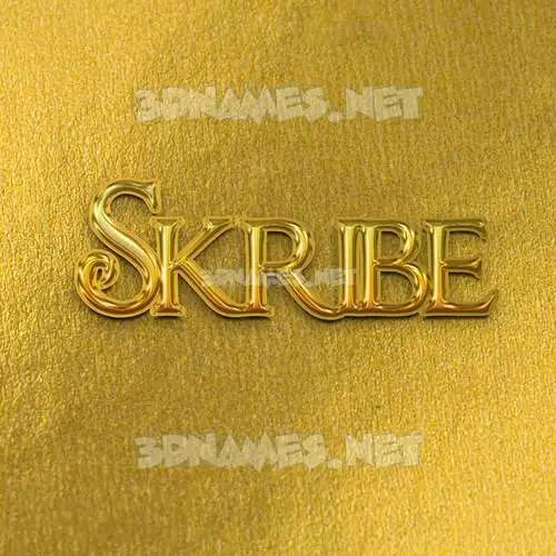 skribe in All Gold style - 3D name wallpaper skribe in All Gold style - 3D name wallpaper