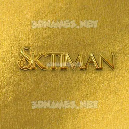 sktiman in All Gold style - 3D name wallpaper sktiman in All Gold style - 3D name wallpaper