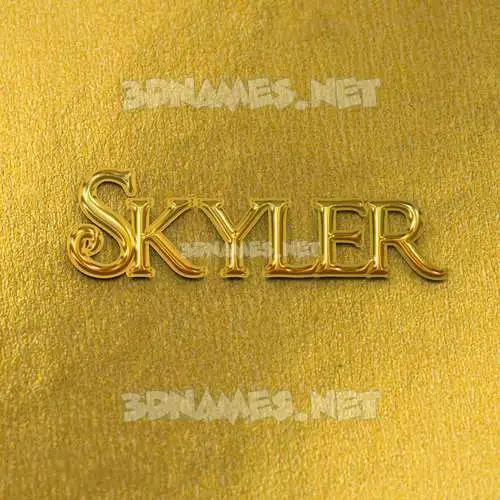 skyler in All Gold style - 3D name wallpaper skyler in All Gold style - 3D name wallpaper