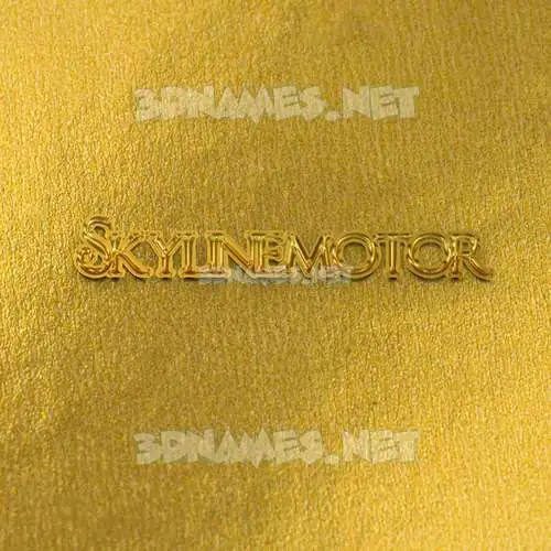 skylinemotor in All Gold style - 3D name wallpaper skylinemotor in All Gold style - 3D name wallpaper